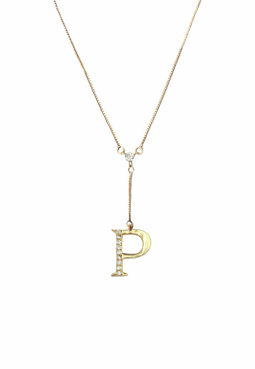 Golden Alphabet Necklaces