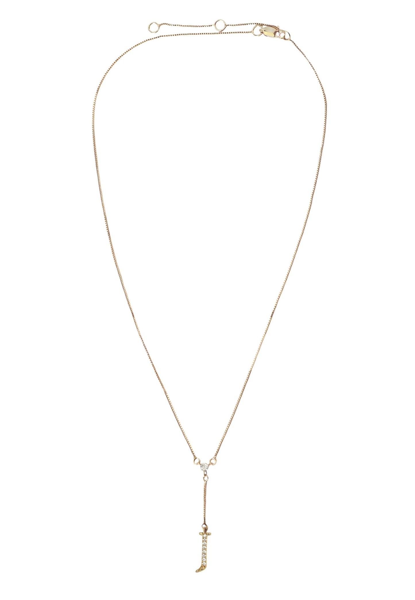 Golden Alphabet Necklaces