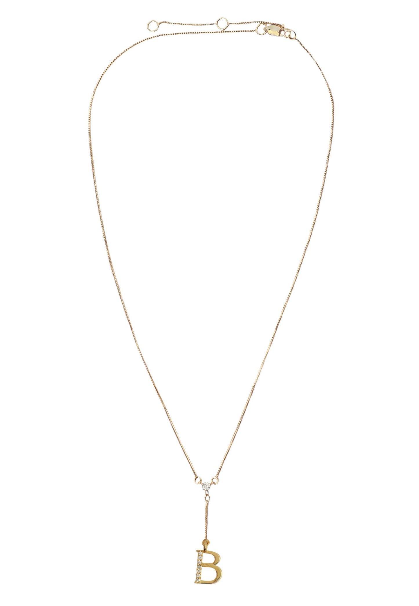 Golden Alphabet Necklaces