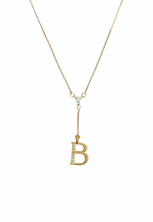 Golden Alphabet Necklaces