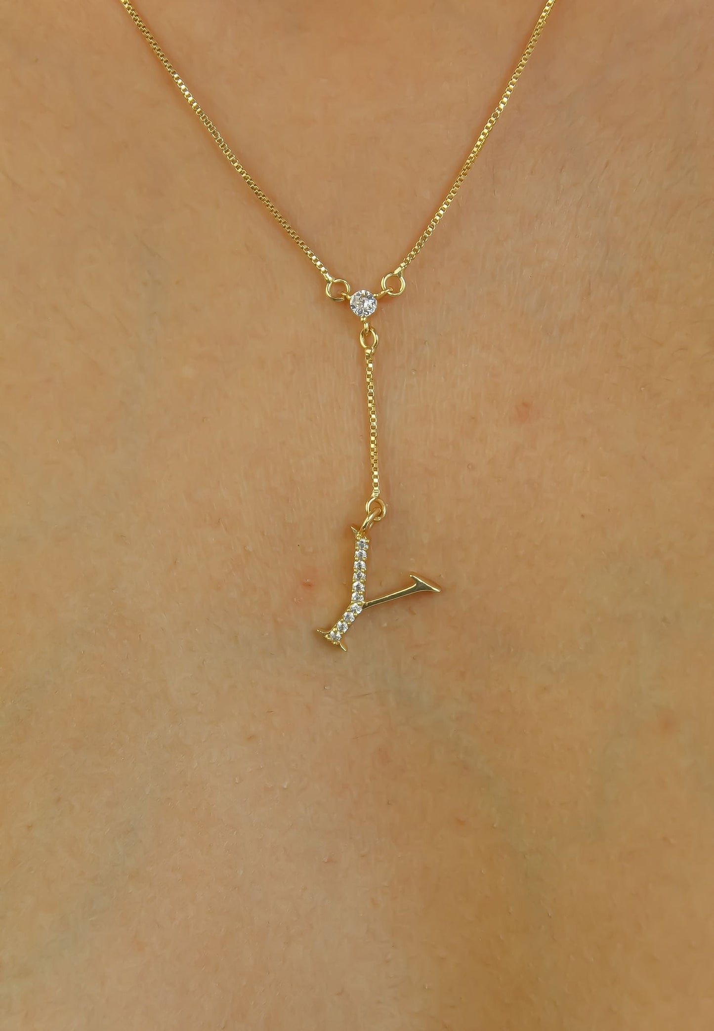 Golden Alphabet Necklaces