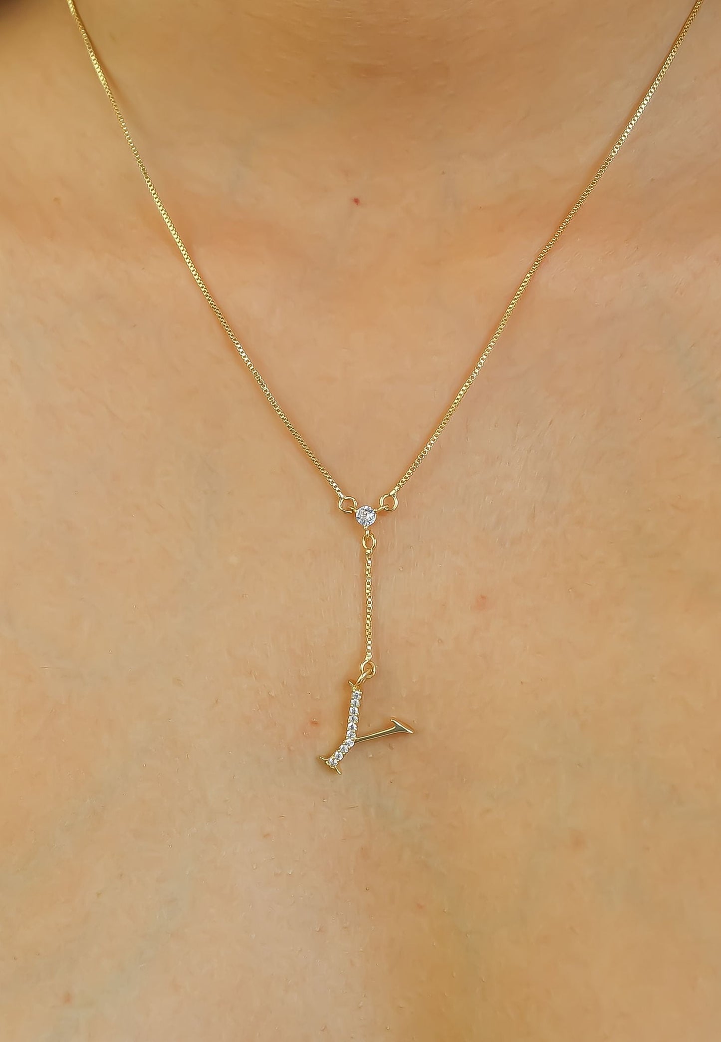 Golden Alphabet Necklaces