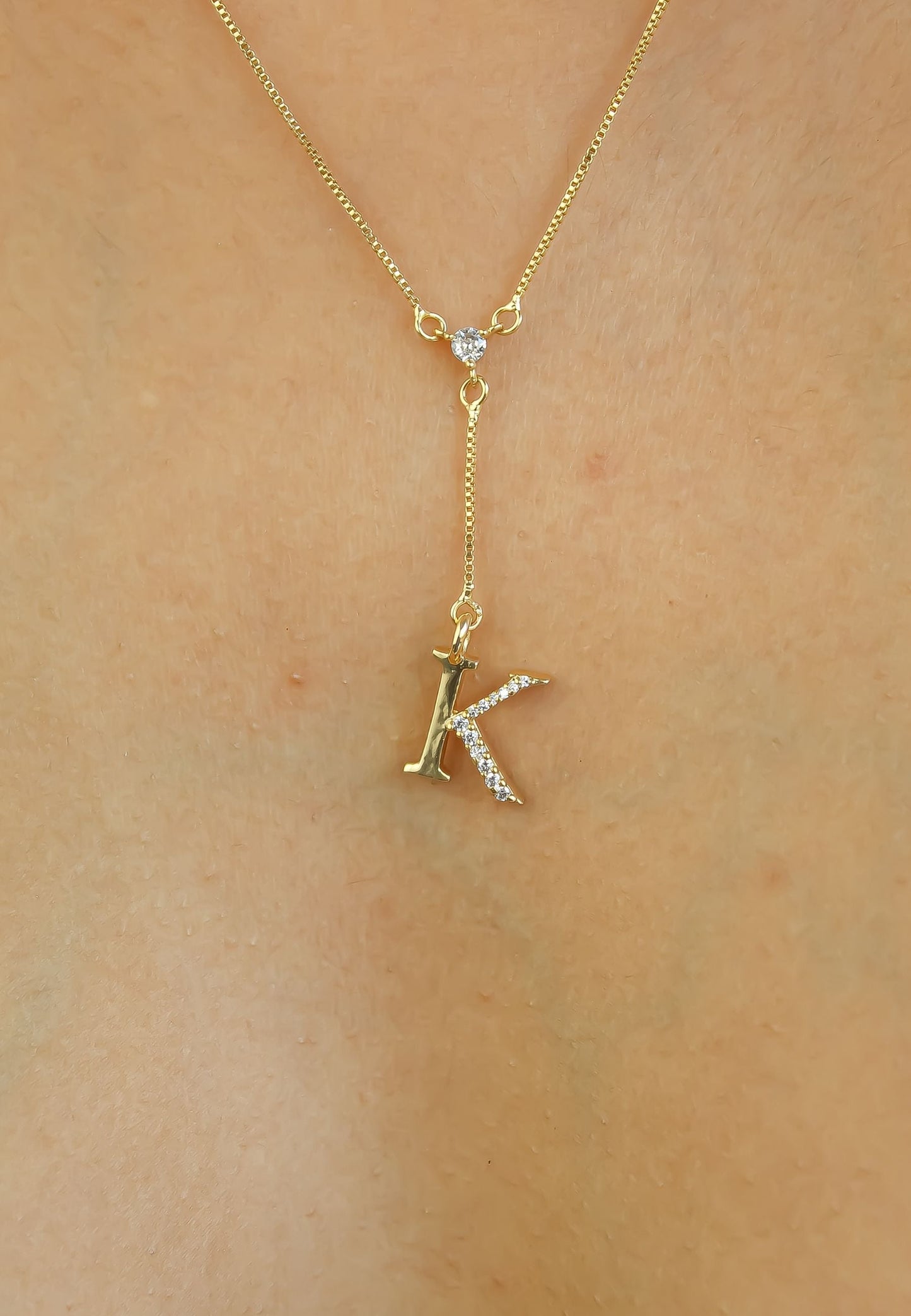 Golden Alphabet Necklaces