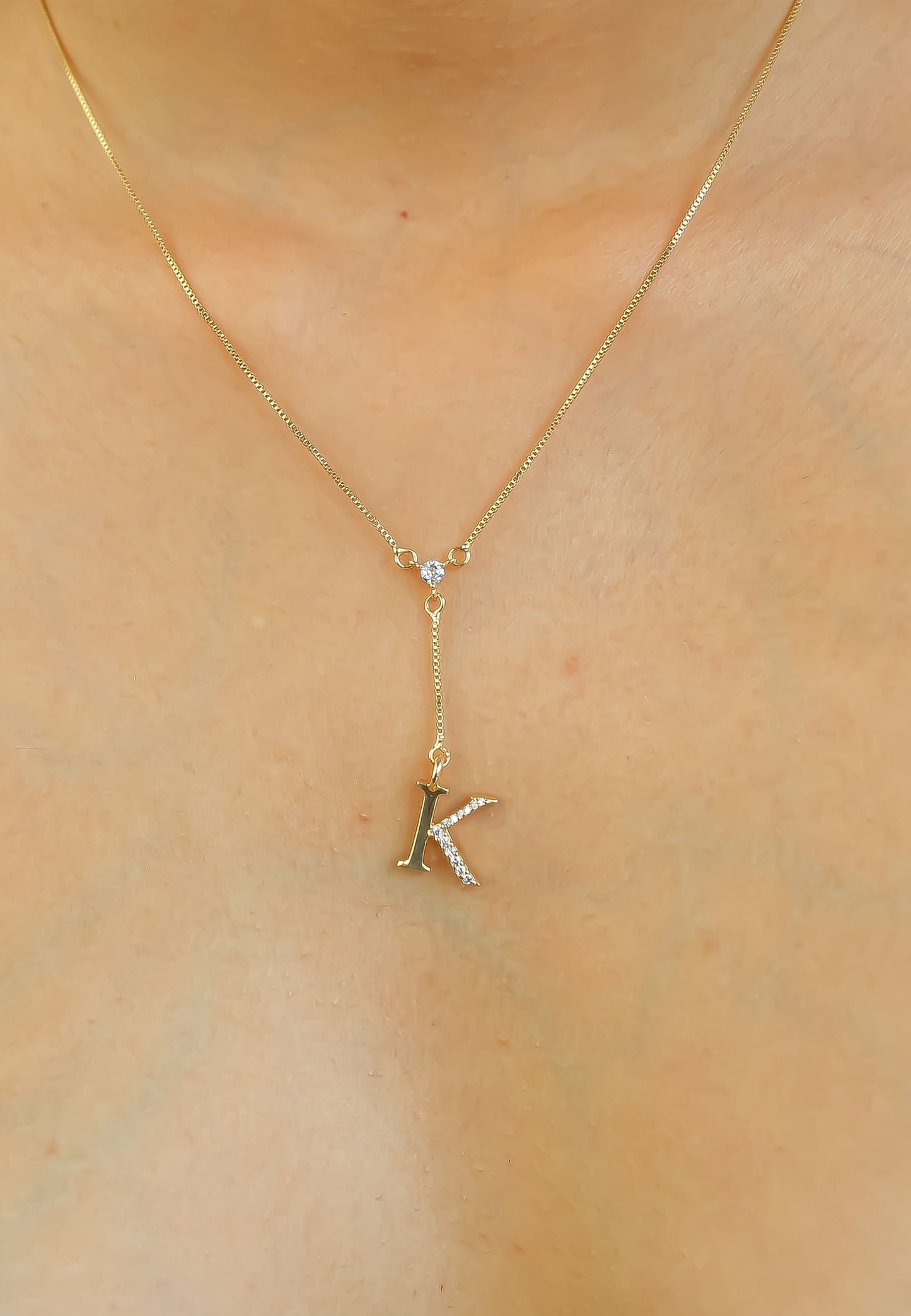 Golden Alphabet Necklaces