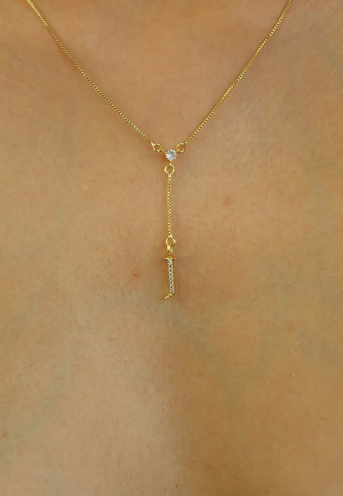 Golden Alphabet Necklaces