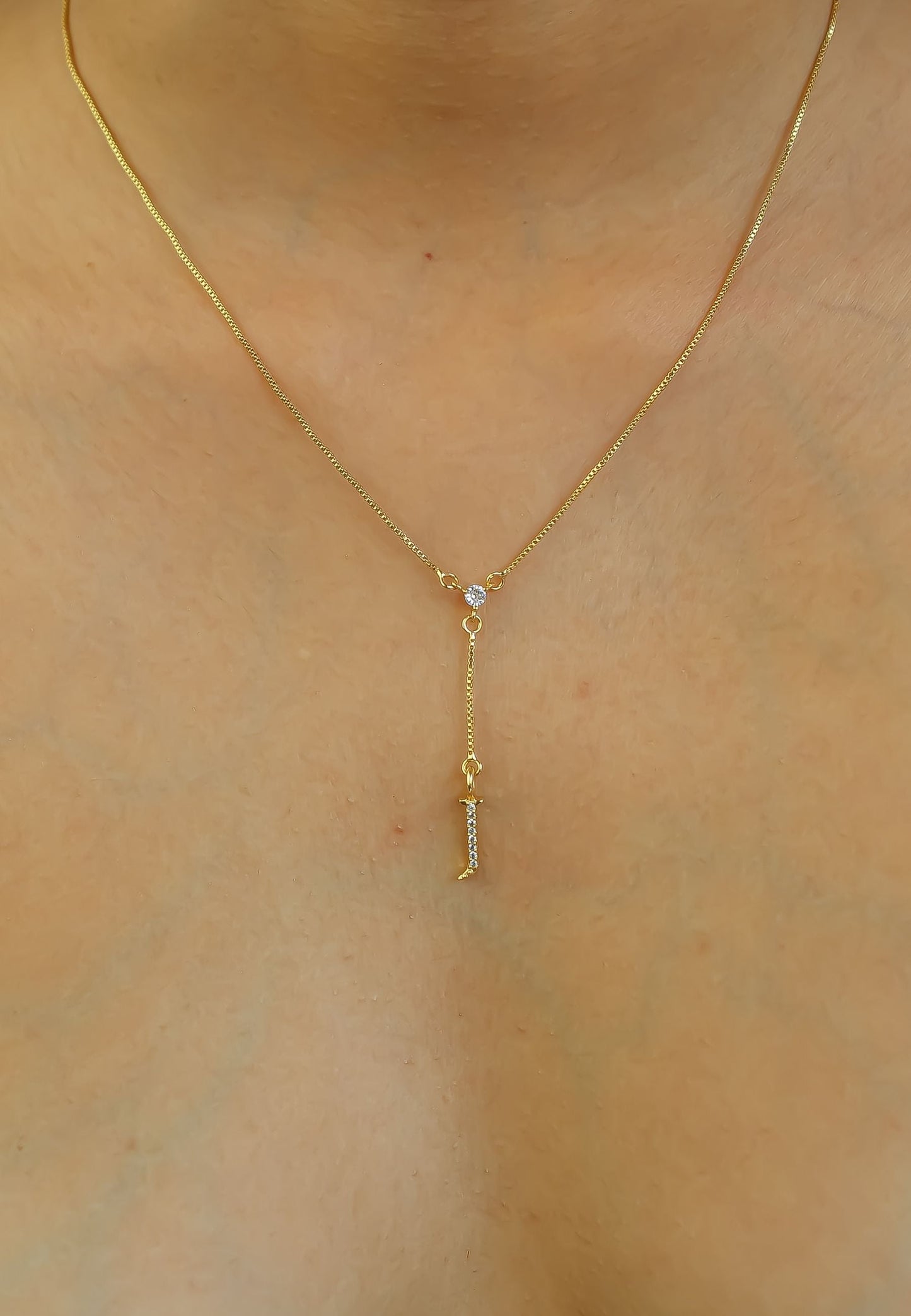Golden Alphabet Necklaces