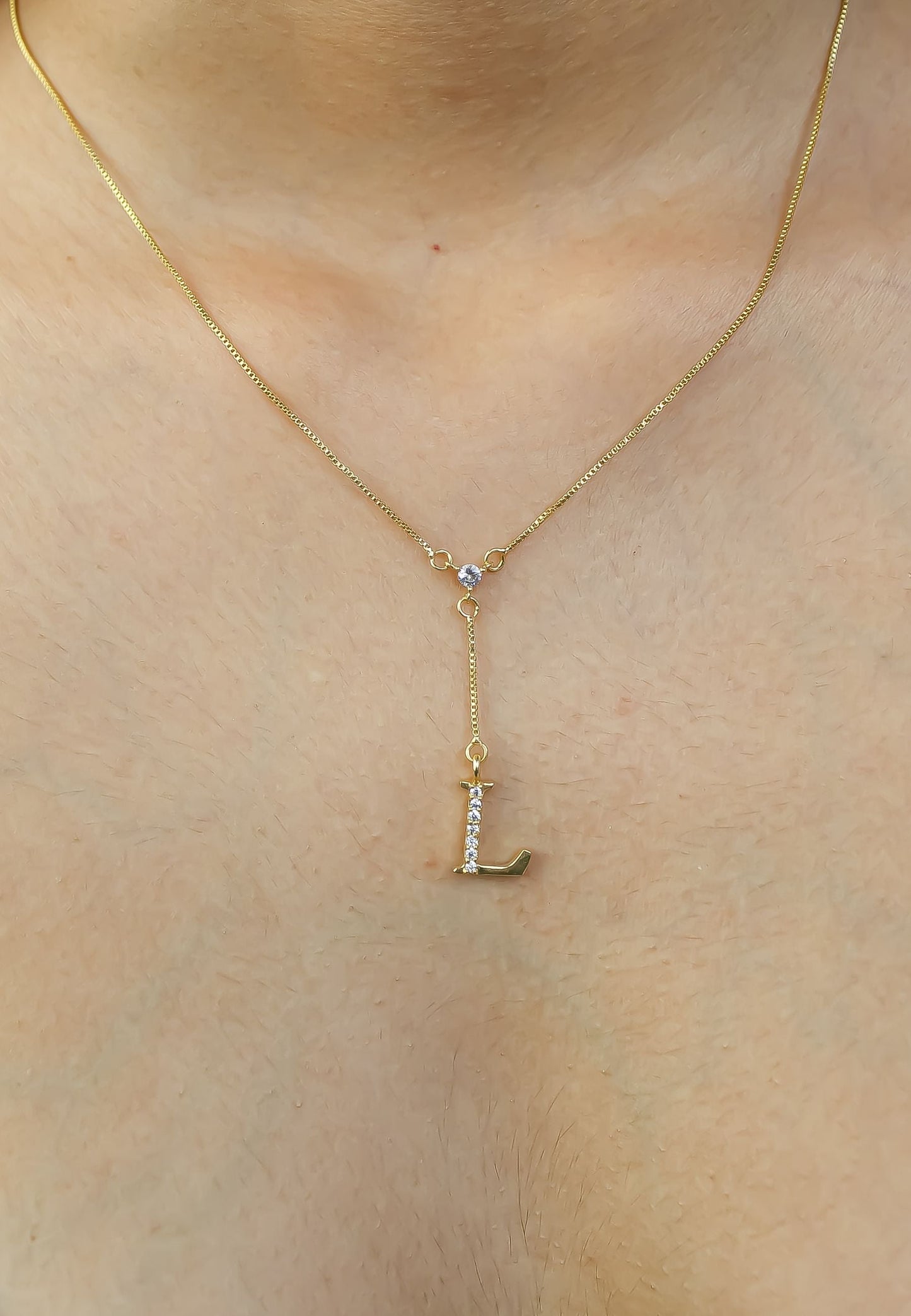 Golden Alphabet Necklaces