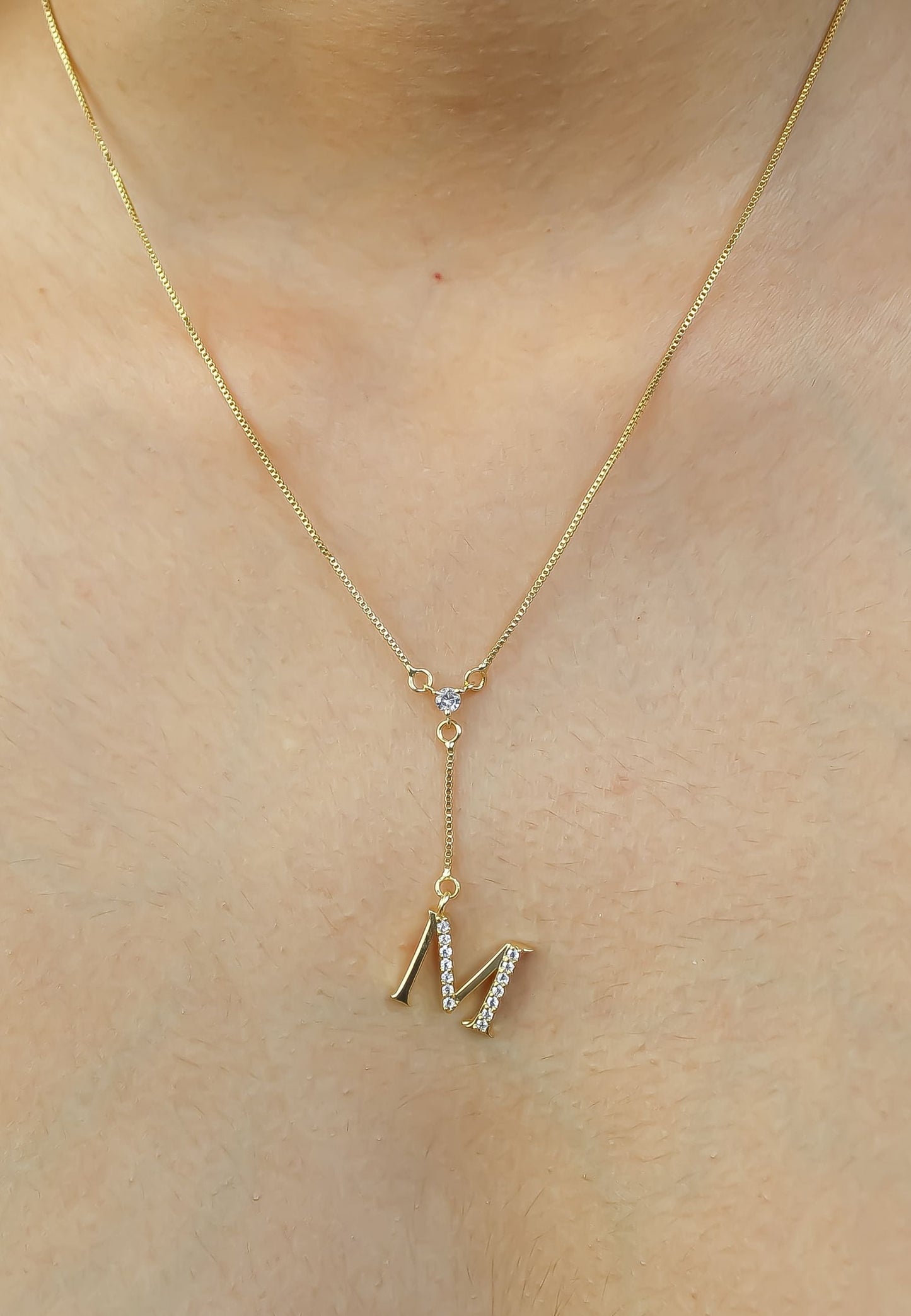 Golden Alphabet Necklaces