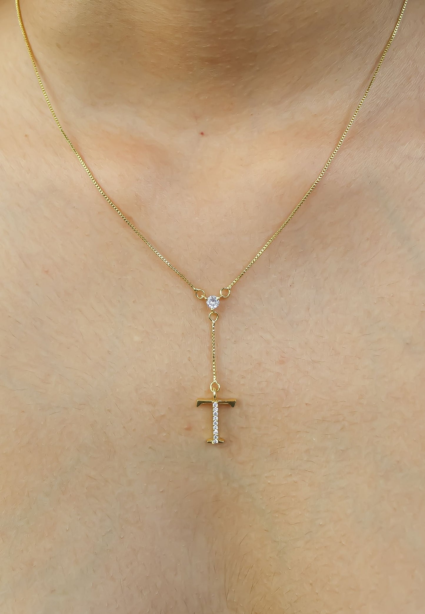 Golden Alphabet Necklaces