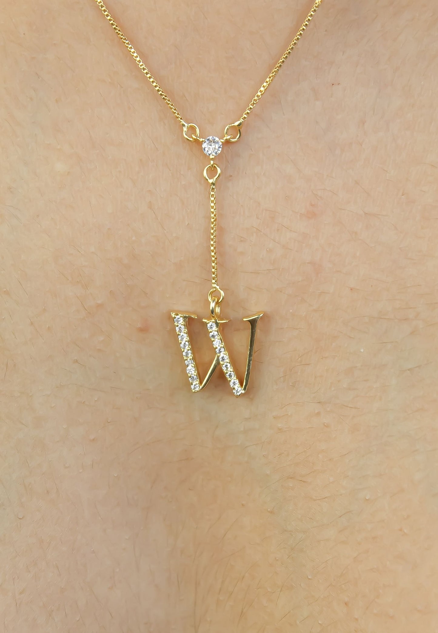 Golden Alphabet Necklaces