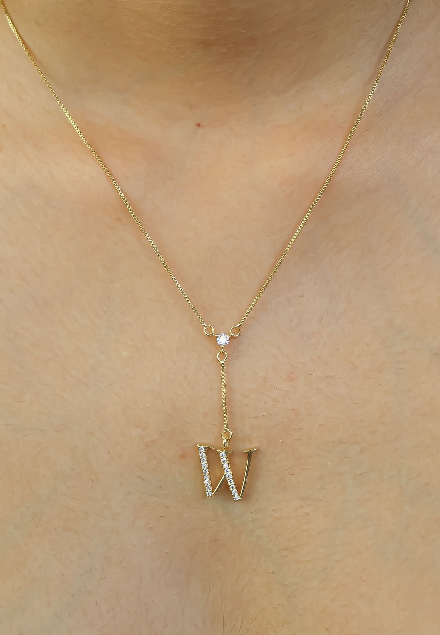 Golden Alphabet Necklaces