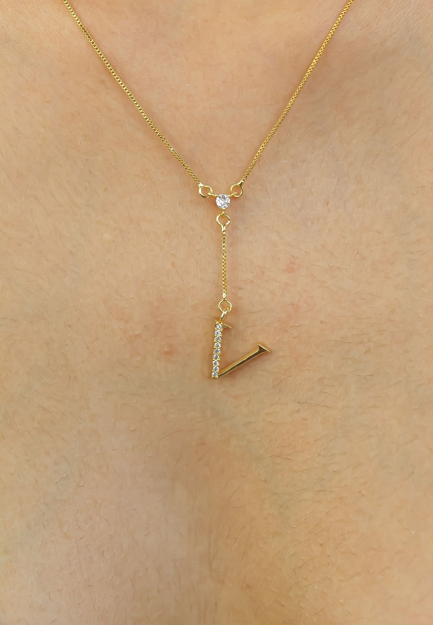 Golden Alphabet Necklaces