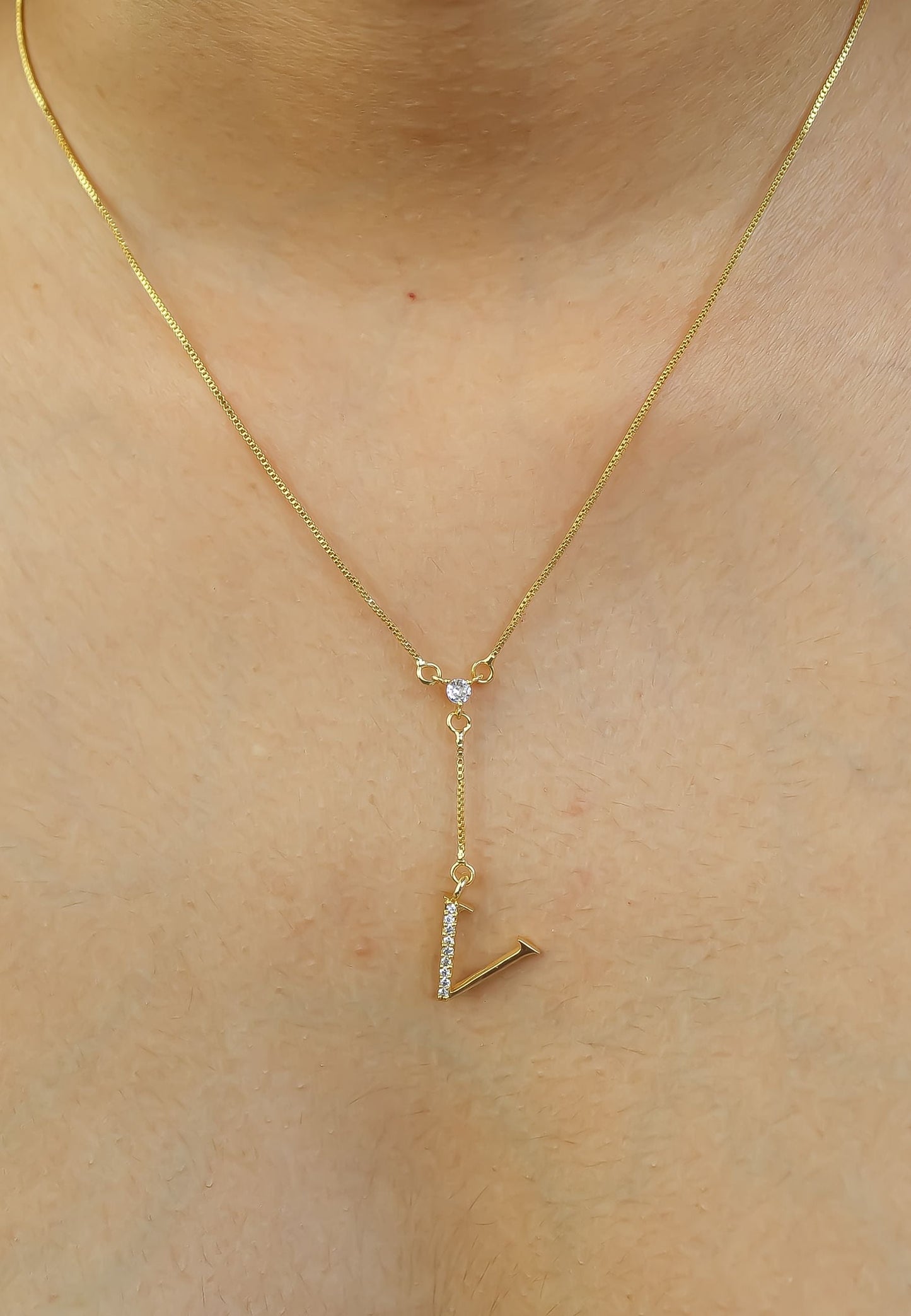 Golden Alphabet Necklaces
