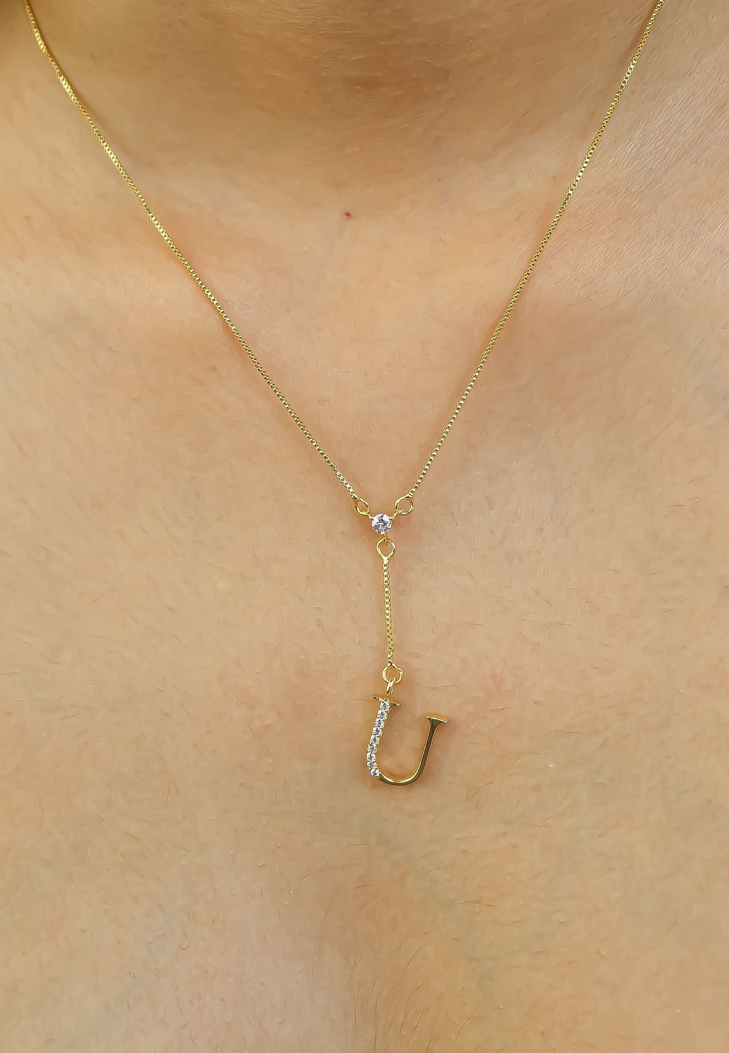 Golden Alphabet Necklaces