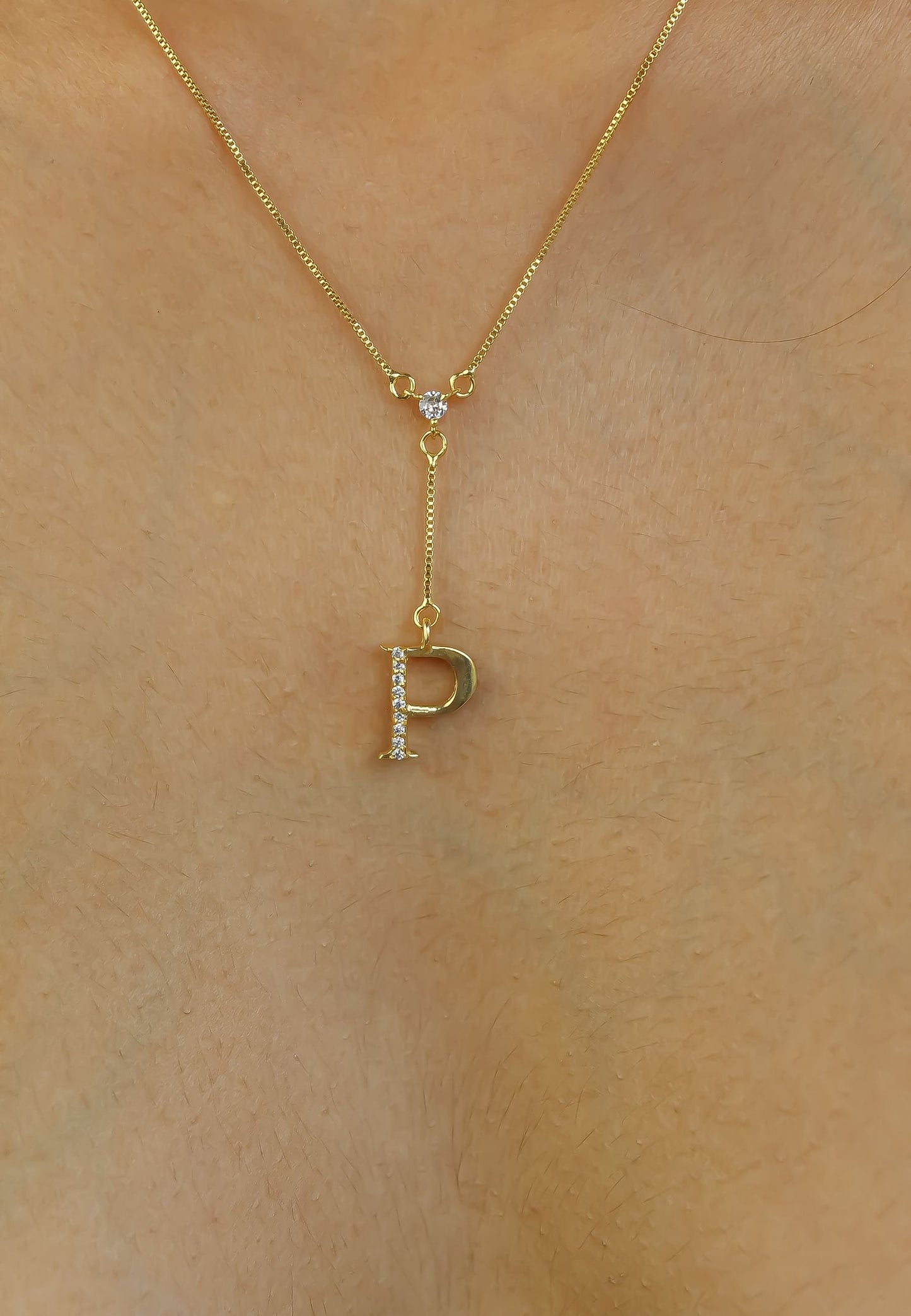 Golden Alphabet Necklaces