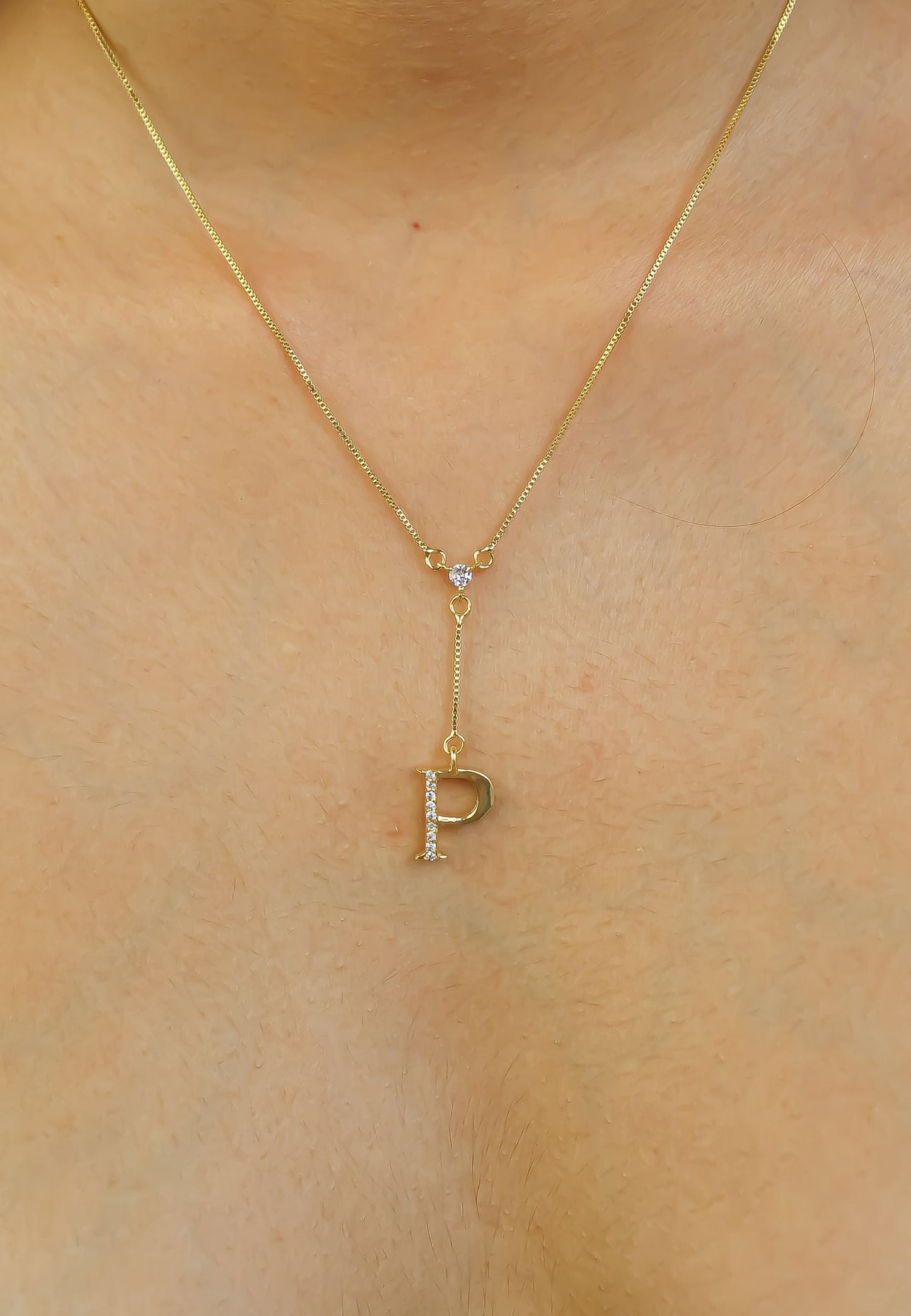 Golden Alphabet Necklaces