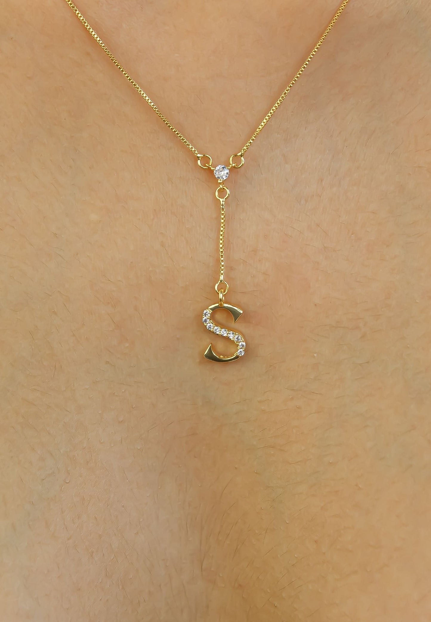 Golden Alphabet Necklaces