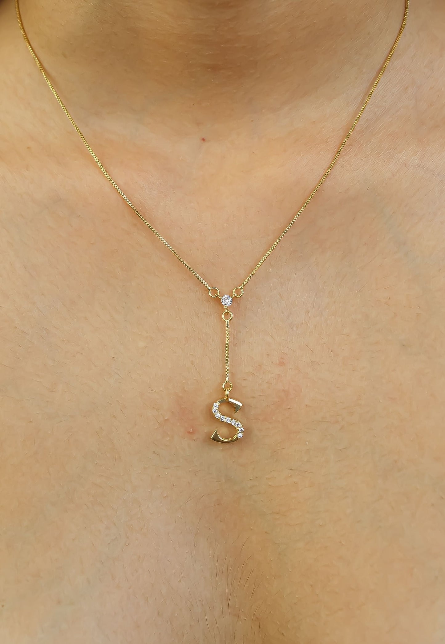 Golden Alphabet Necklaces