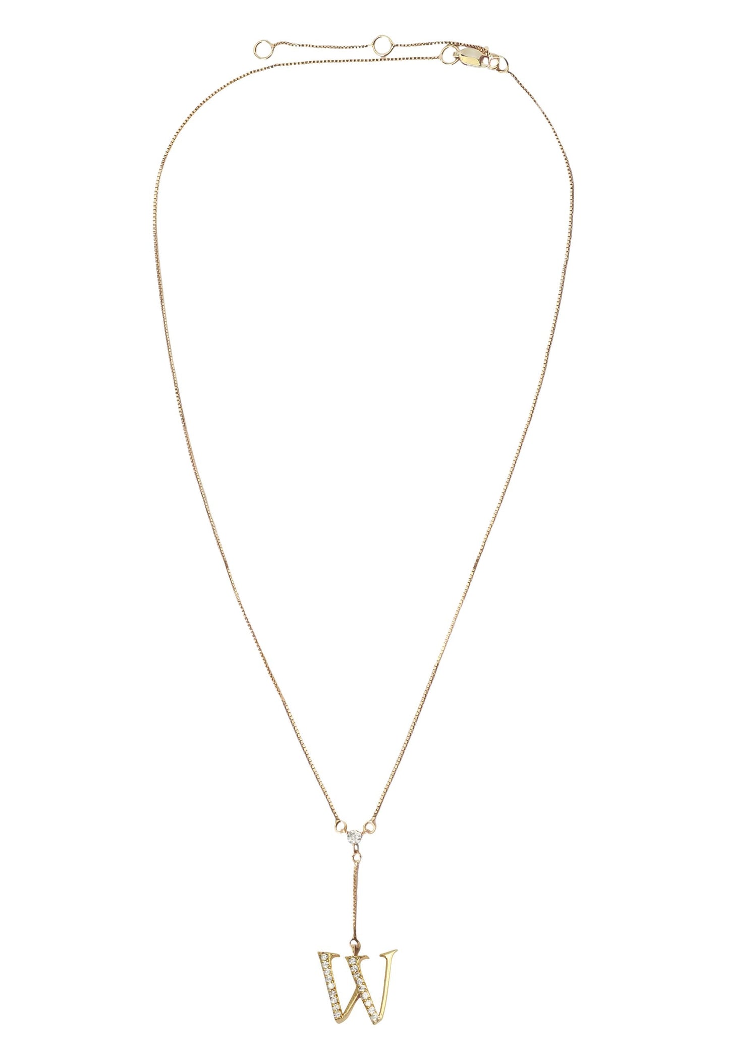 Golden Alphabet Necklaces