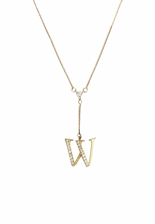 Golden Alphabet Necklaces