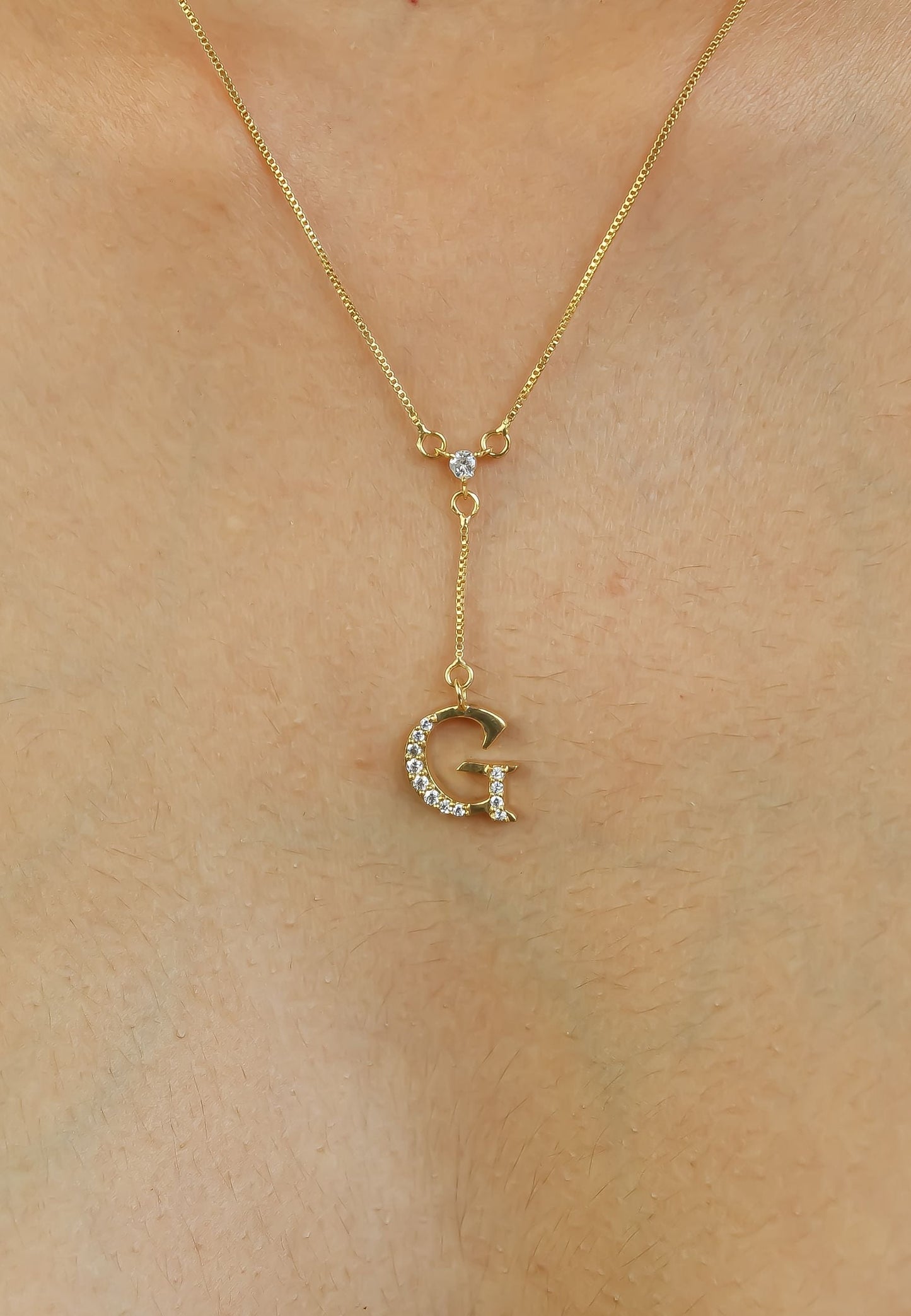 Golden Alphabet Necklaces