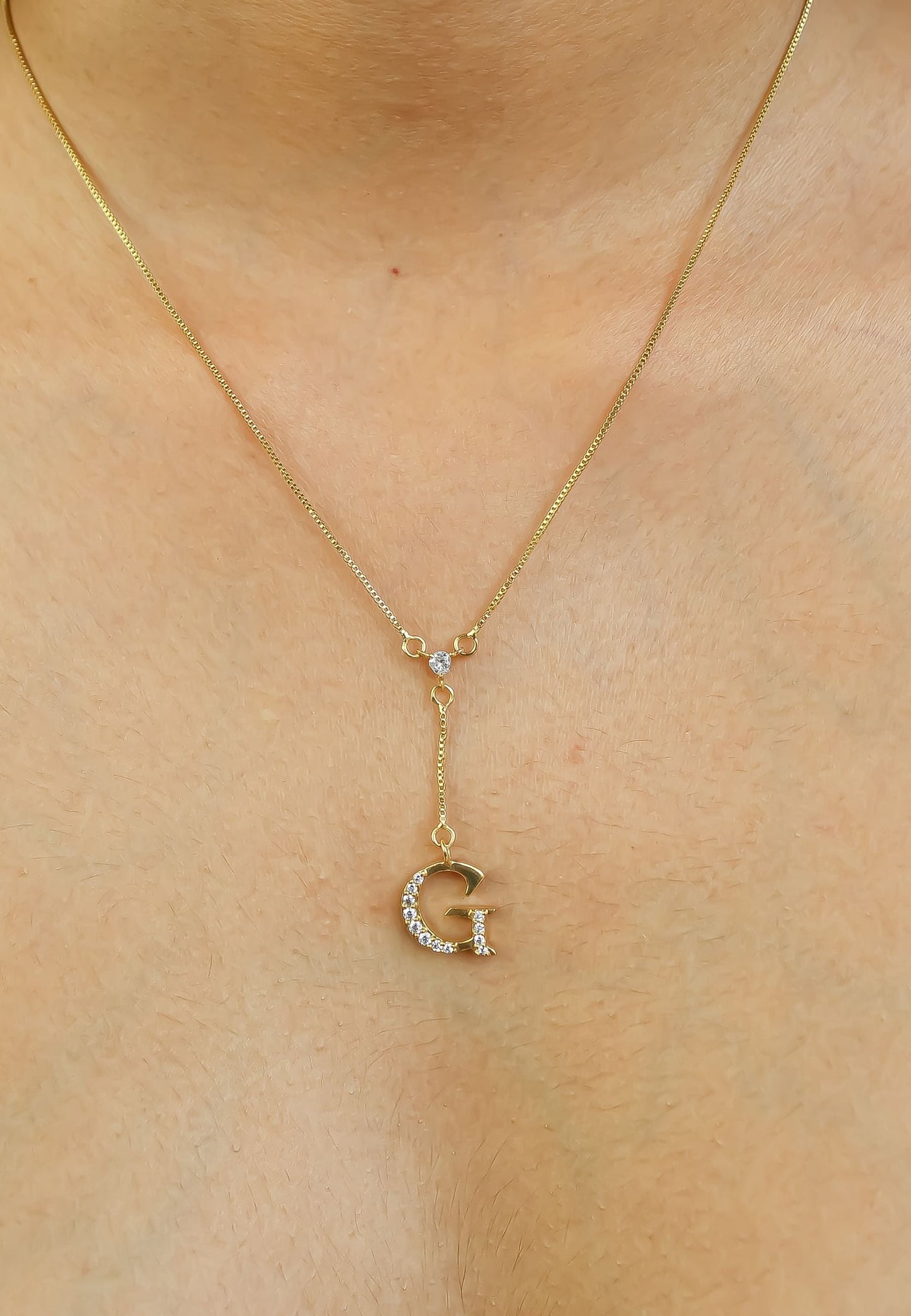 Golden Alphabet Necklaces