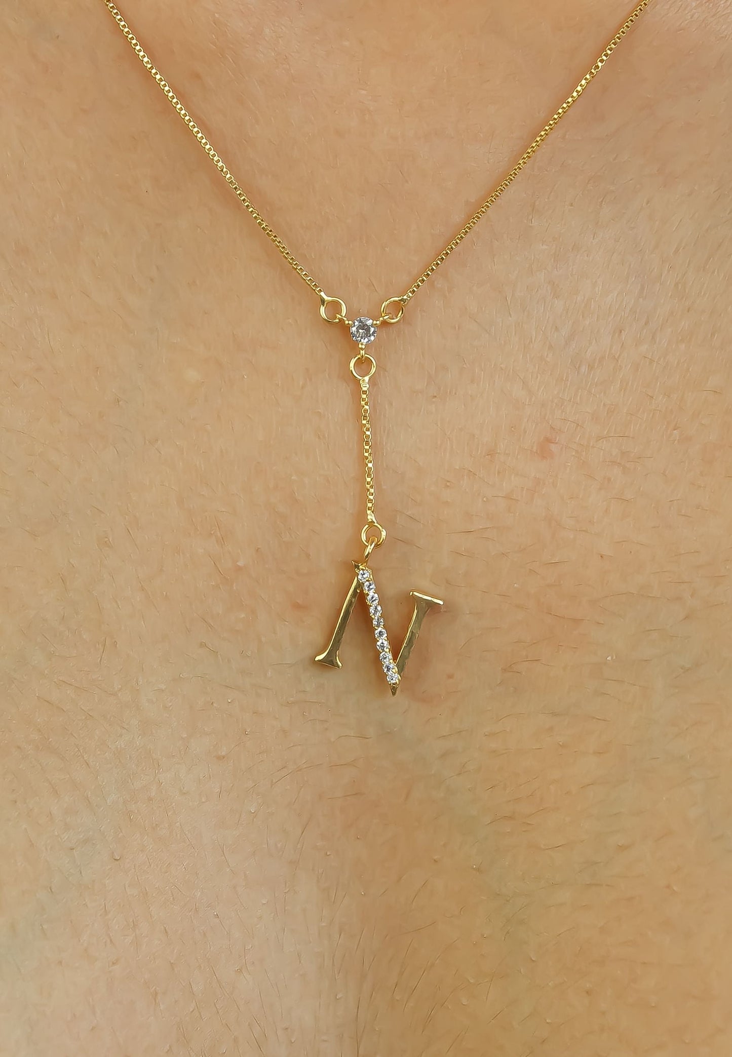 Golden Alphabet Necklaces