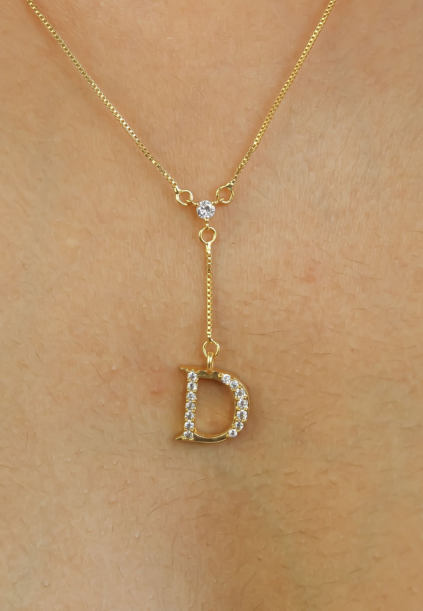 Golden Alphabet Necklaces