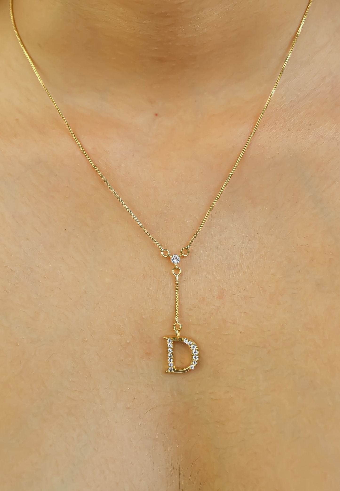Golden Alphabet Necklaces