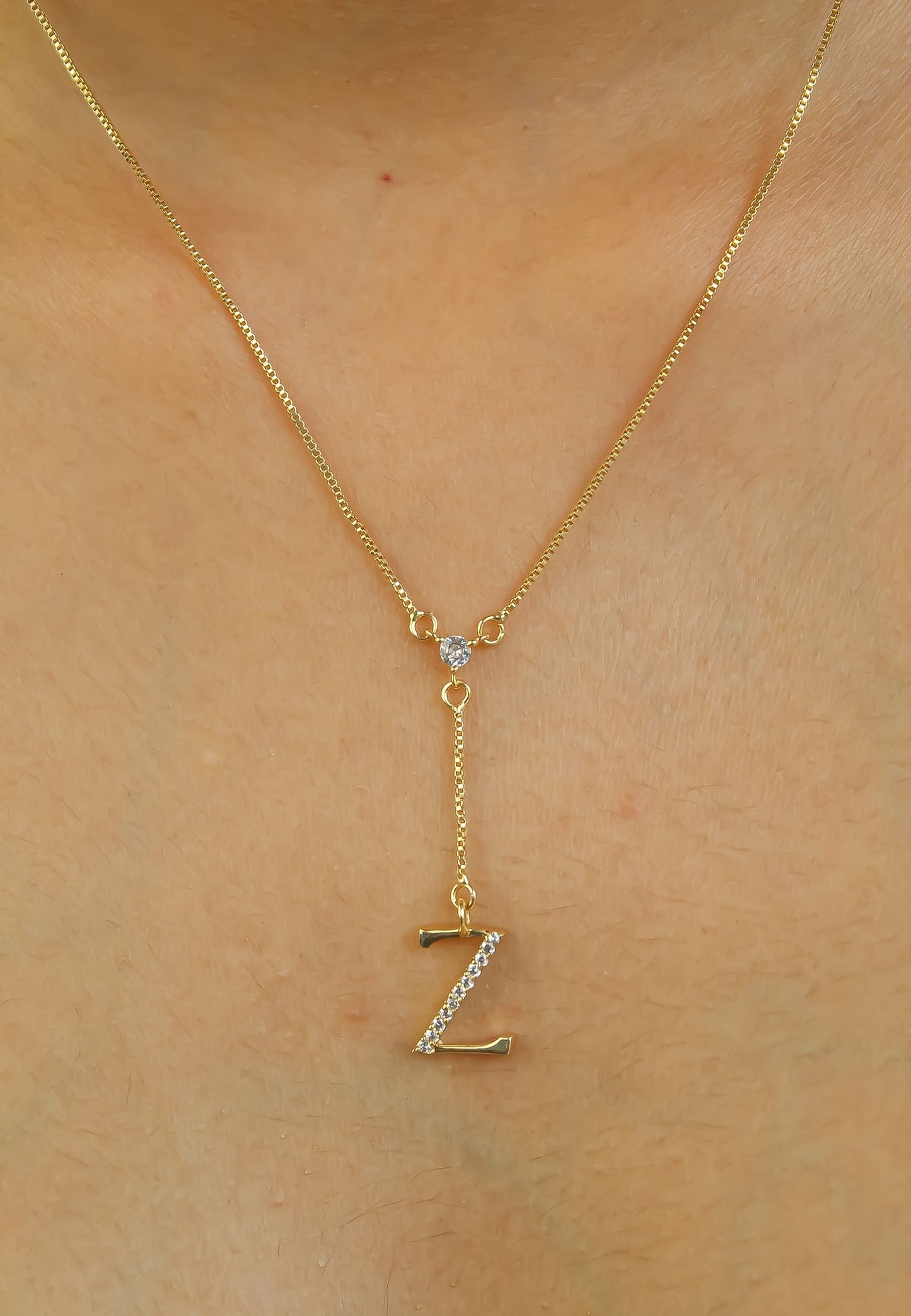 Golden Alphabet Necklaces