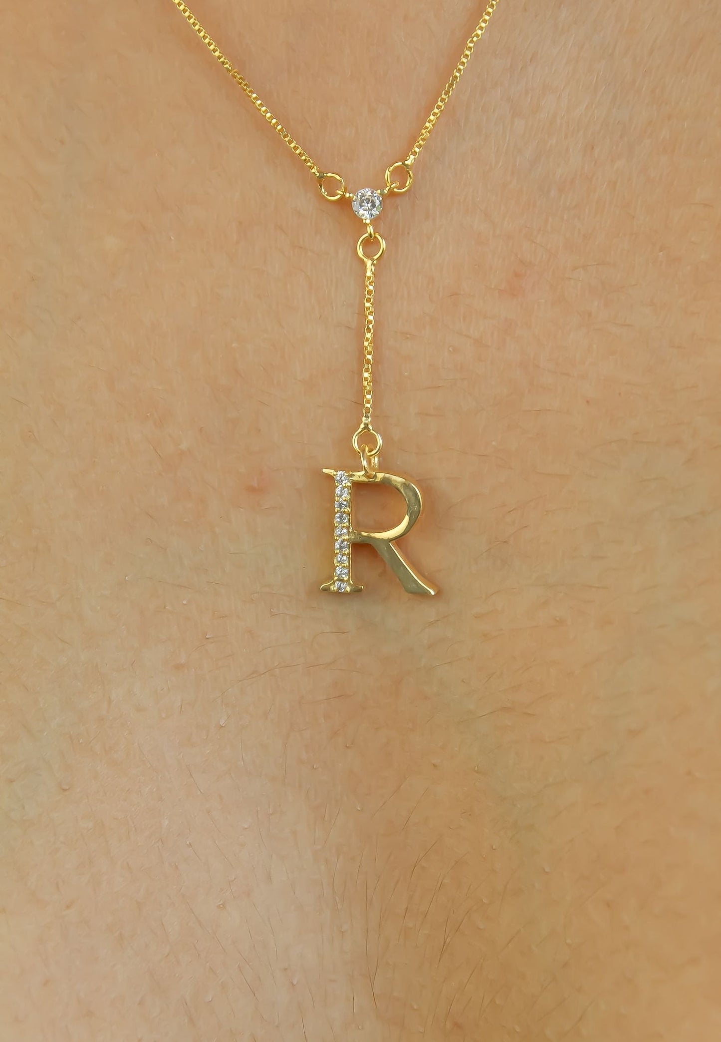 Golden Alphabet Necklaces