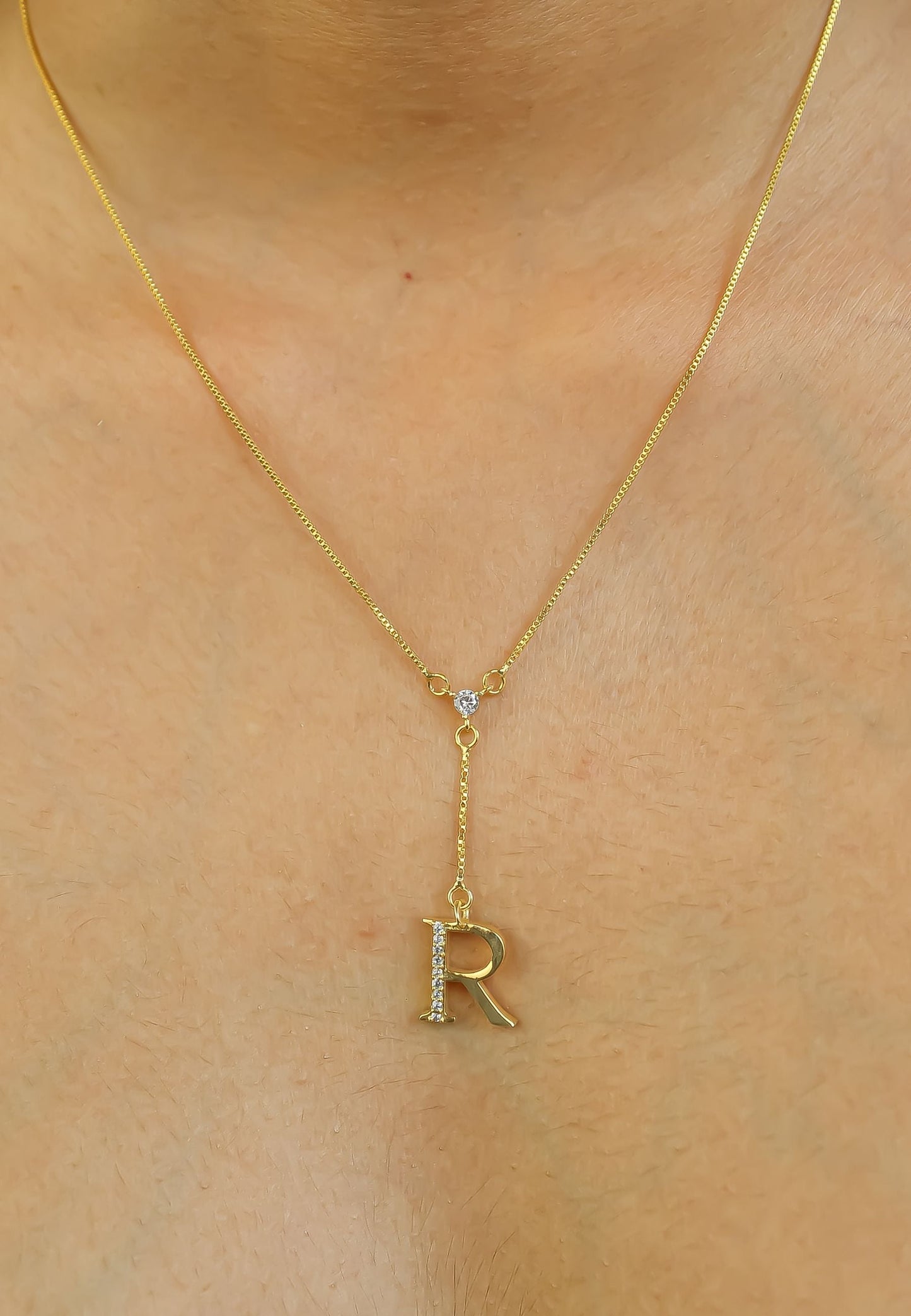 Golden Alphabet Necklaces