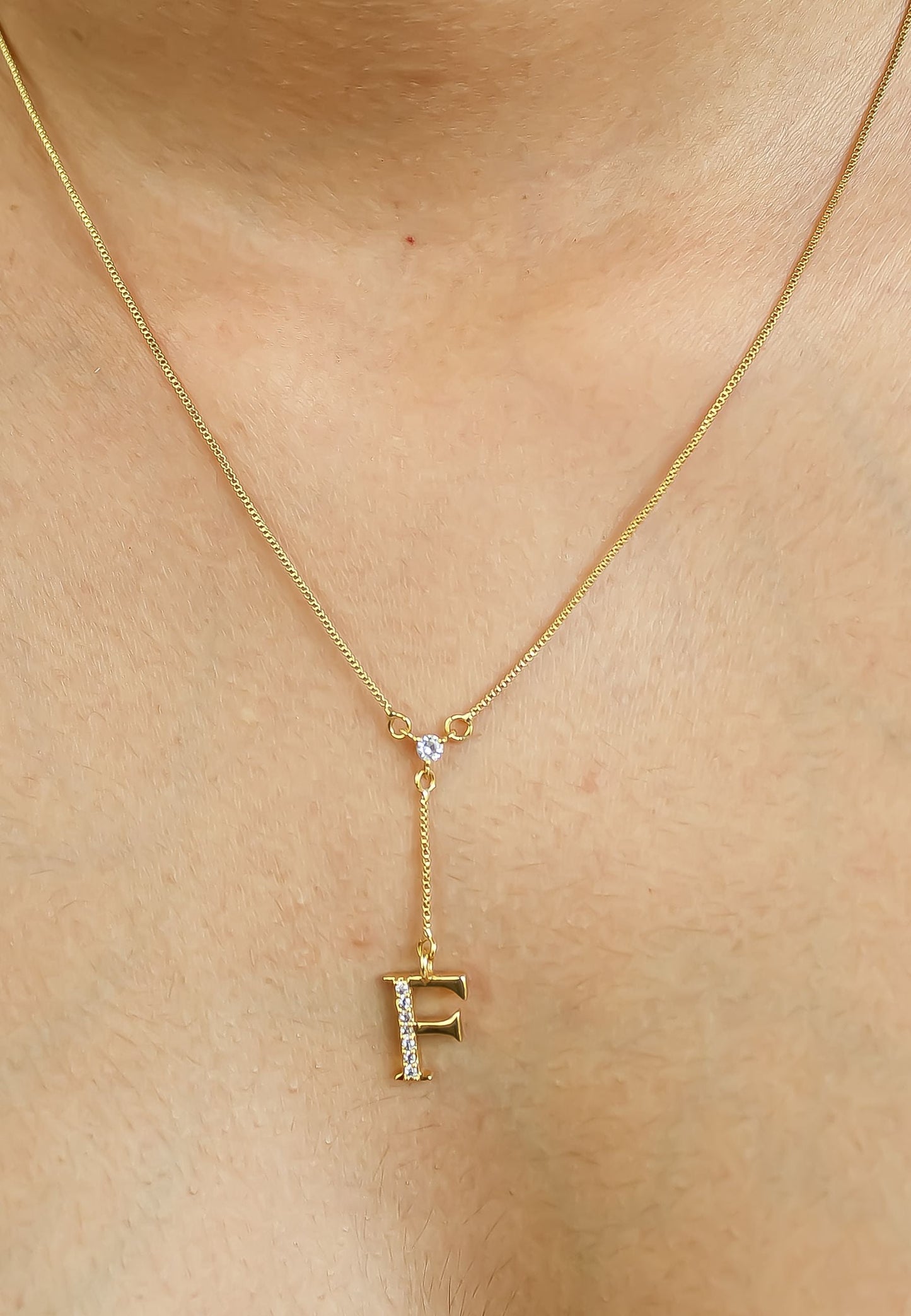 Golden Alphabet Necklaces