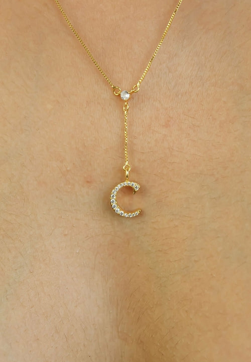 Golden Alphabet Necklaces