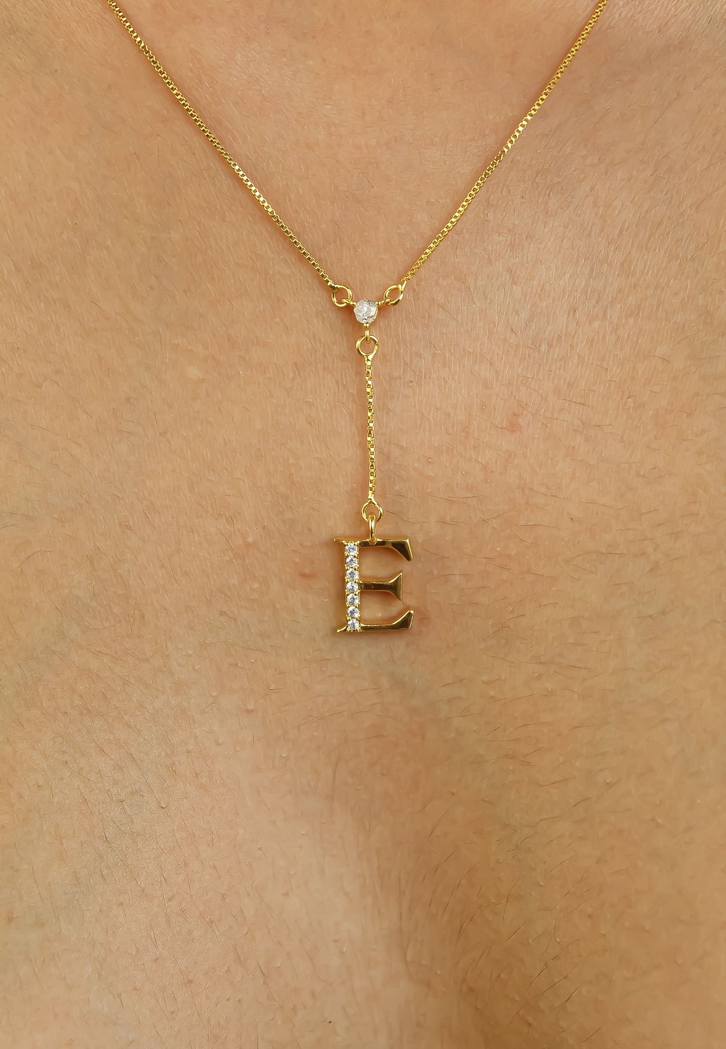 Golden Alphabet Necklaces