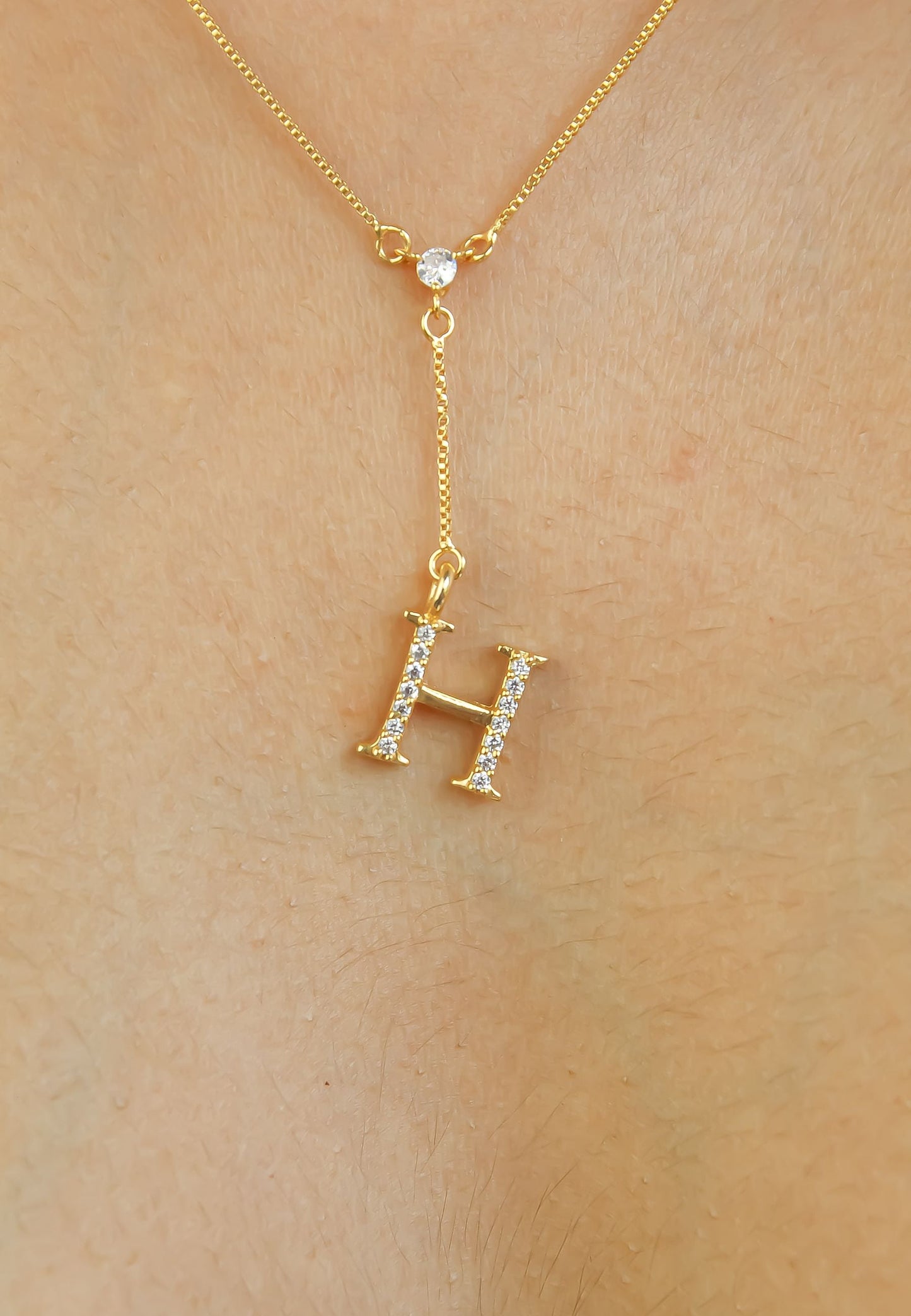 Golden Alphabet Necklaces