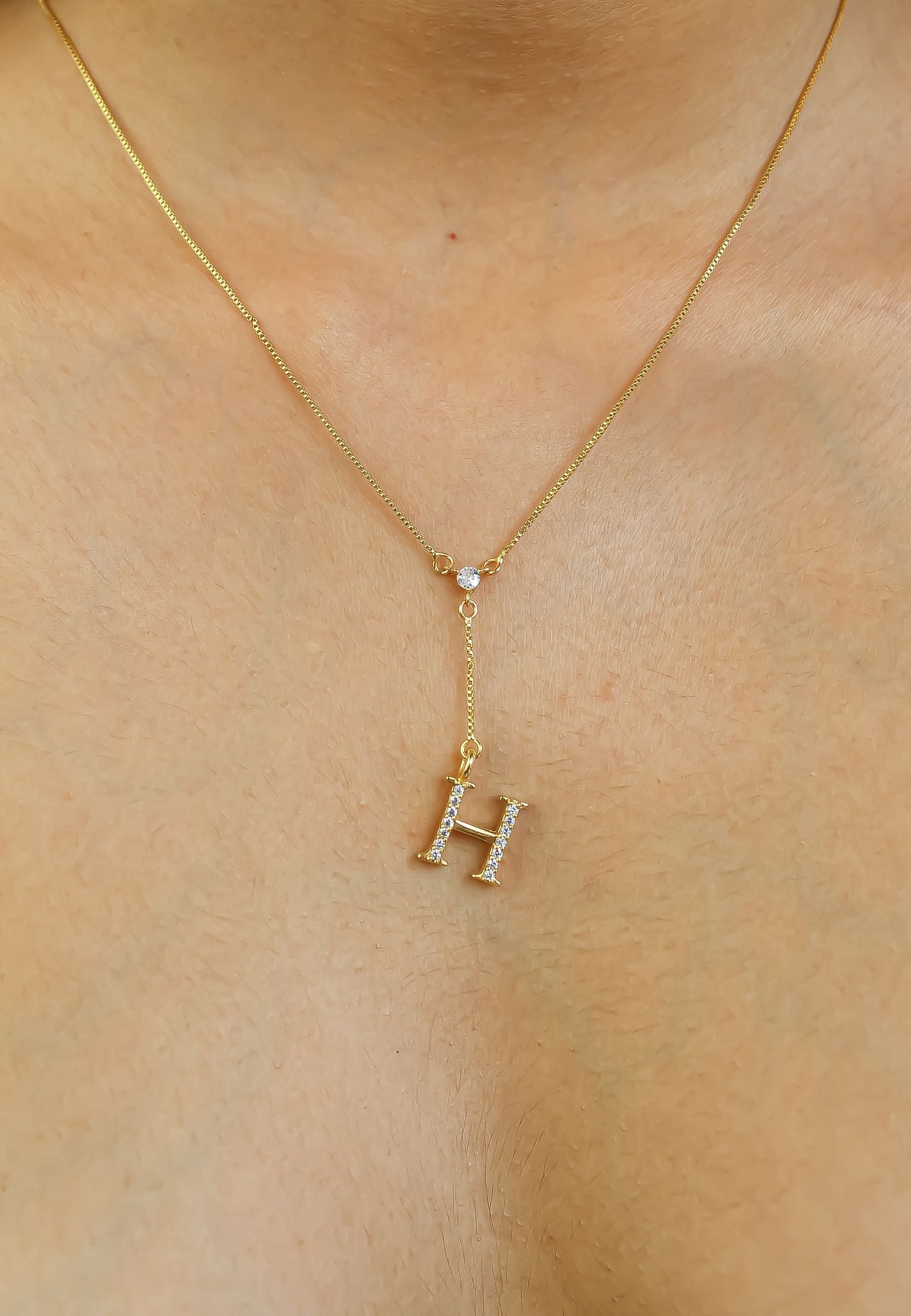 Golden Alphabet Necklaces