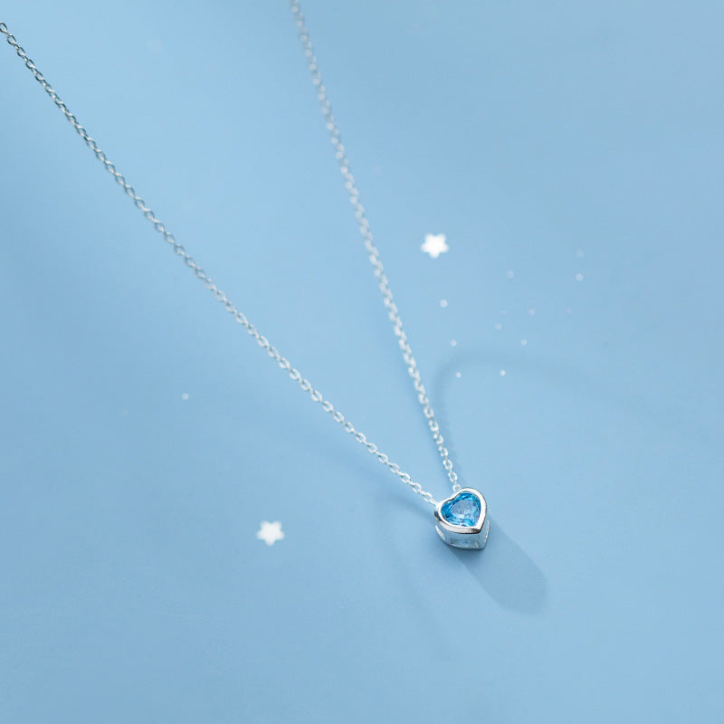 Simple Fashion Diamond Love Necklace