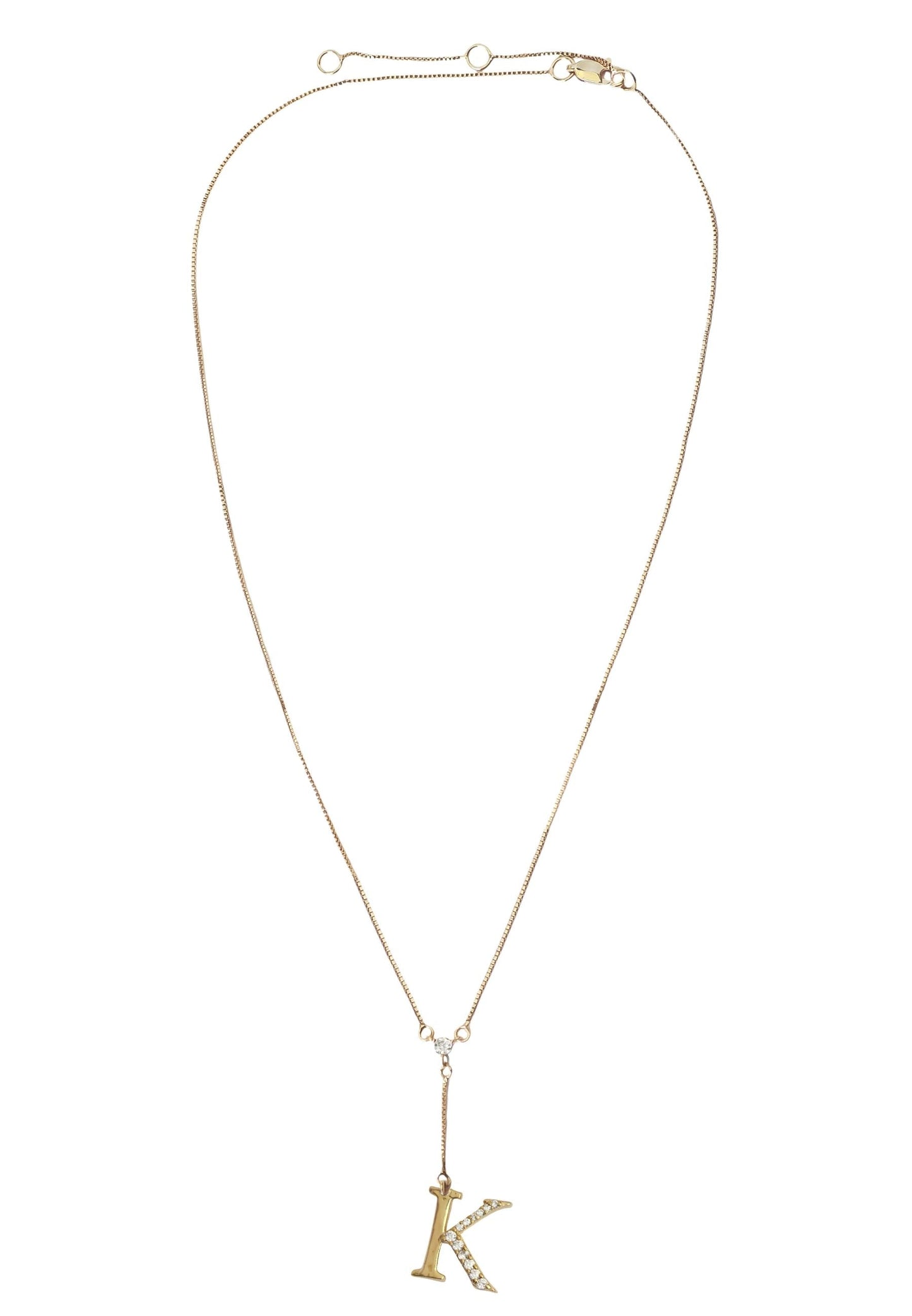 Golden Alphabet Necklaces