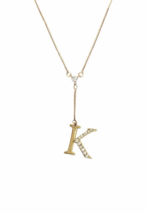 Golden Alphabet Necklaces