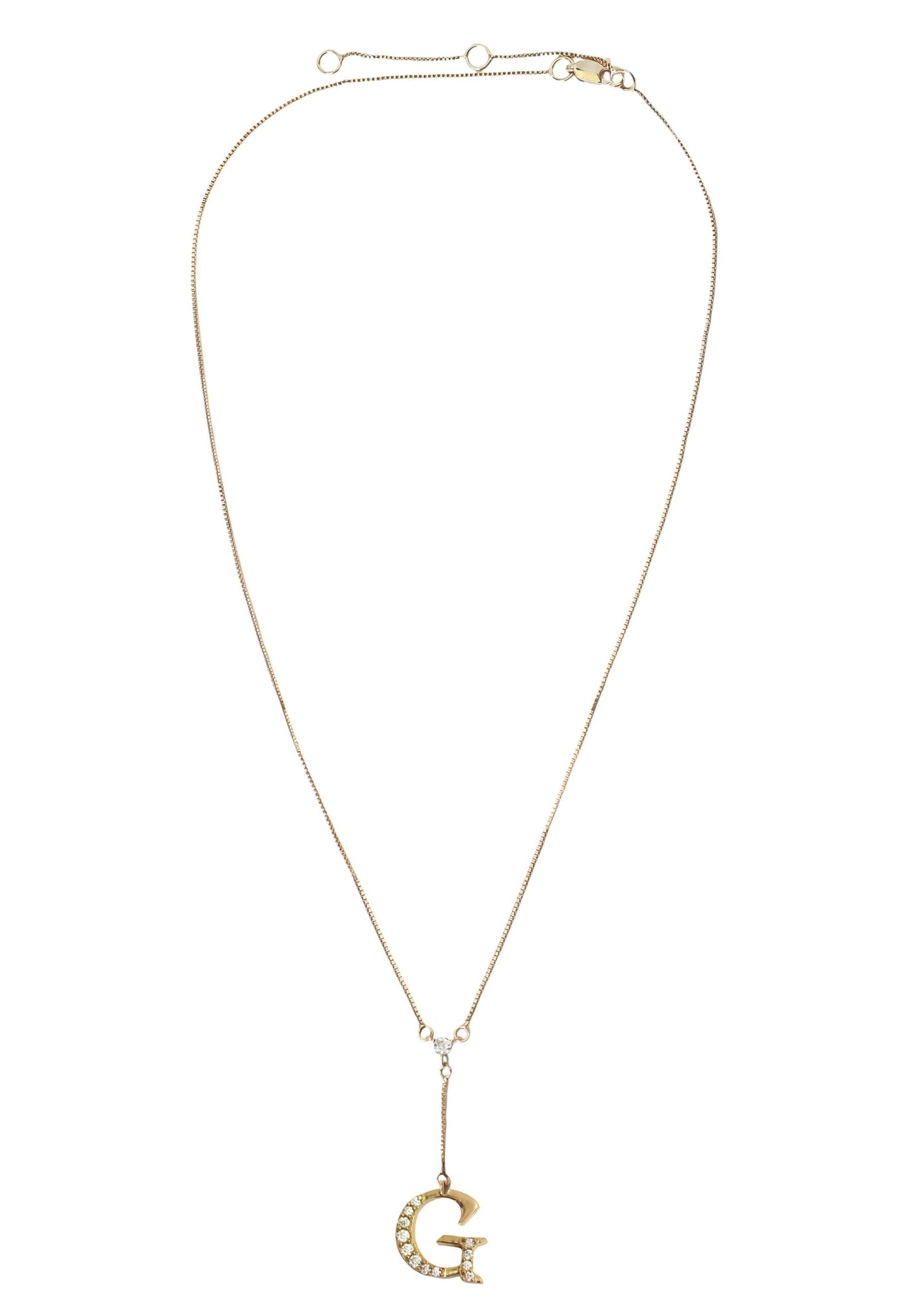 Golden Alphabet Necklaces