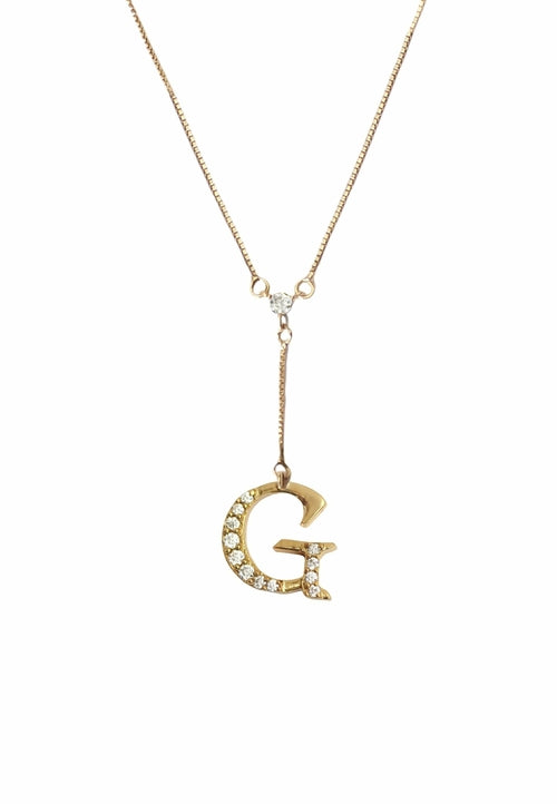 Golden Alphabet Necklaces