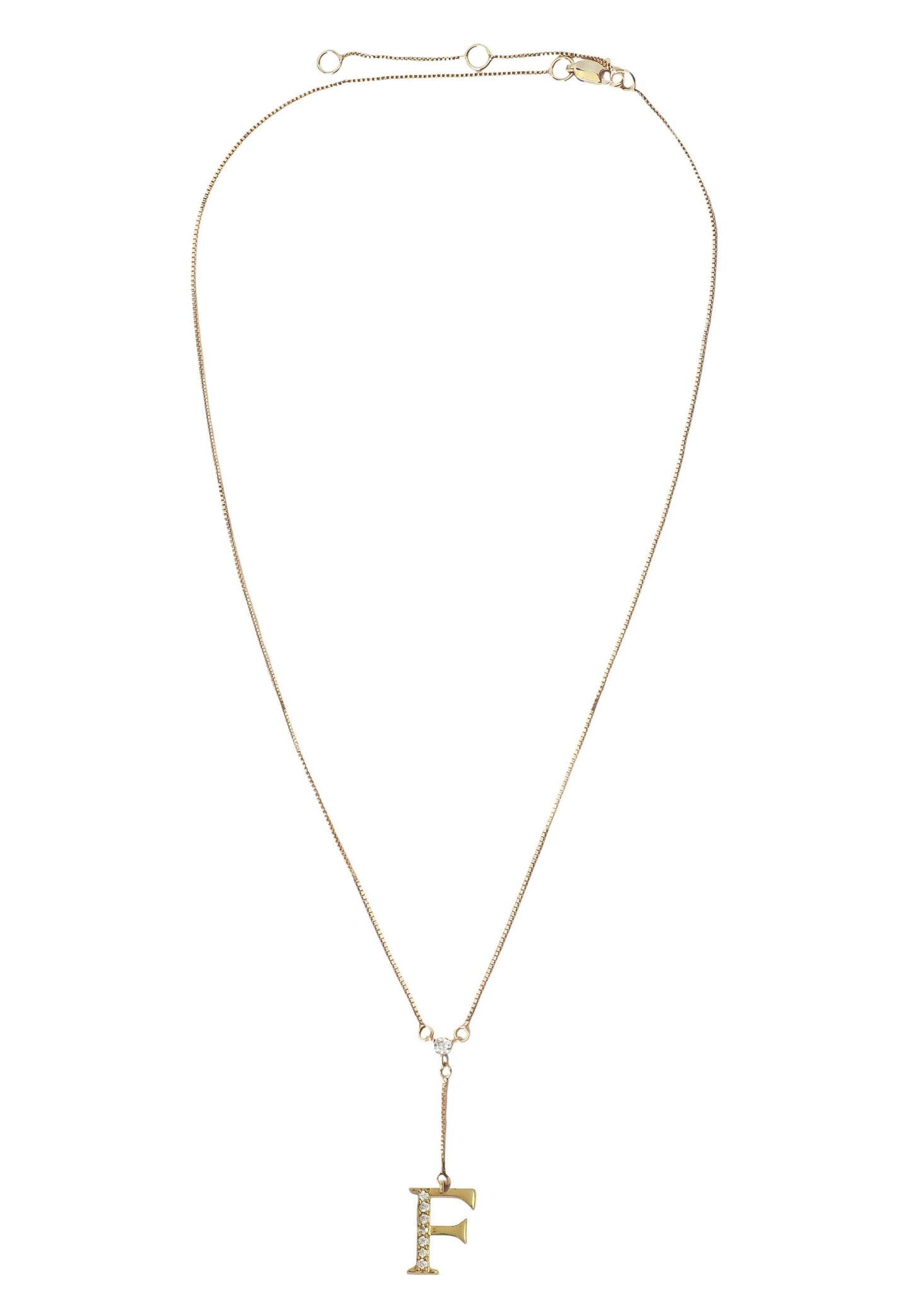 Golden Alphabet Necklaces