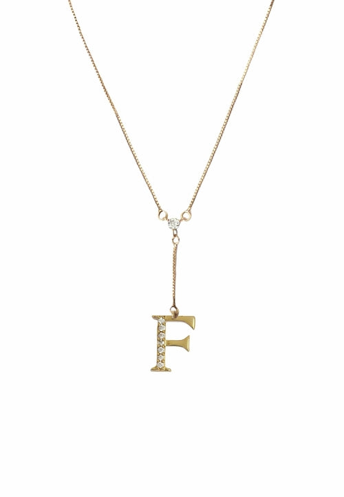 Golden Alphabet Necklaces