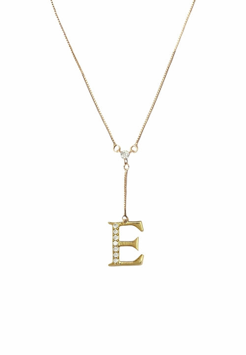 Golden Alphabet Necklaces
