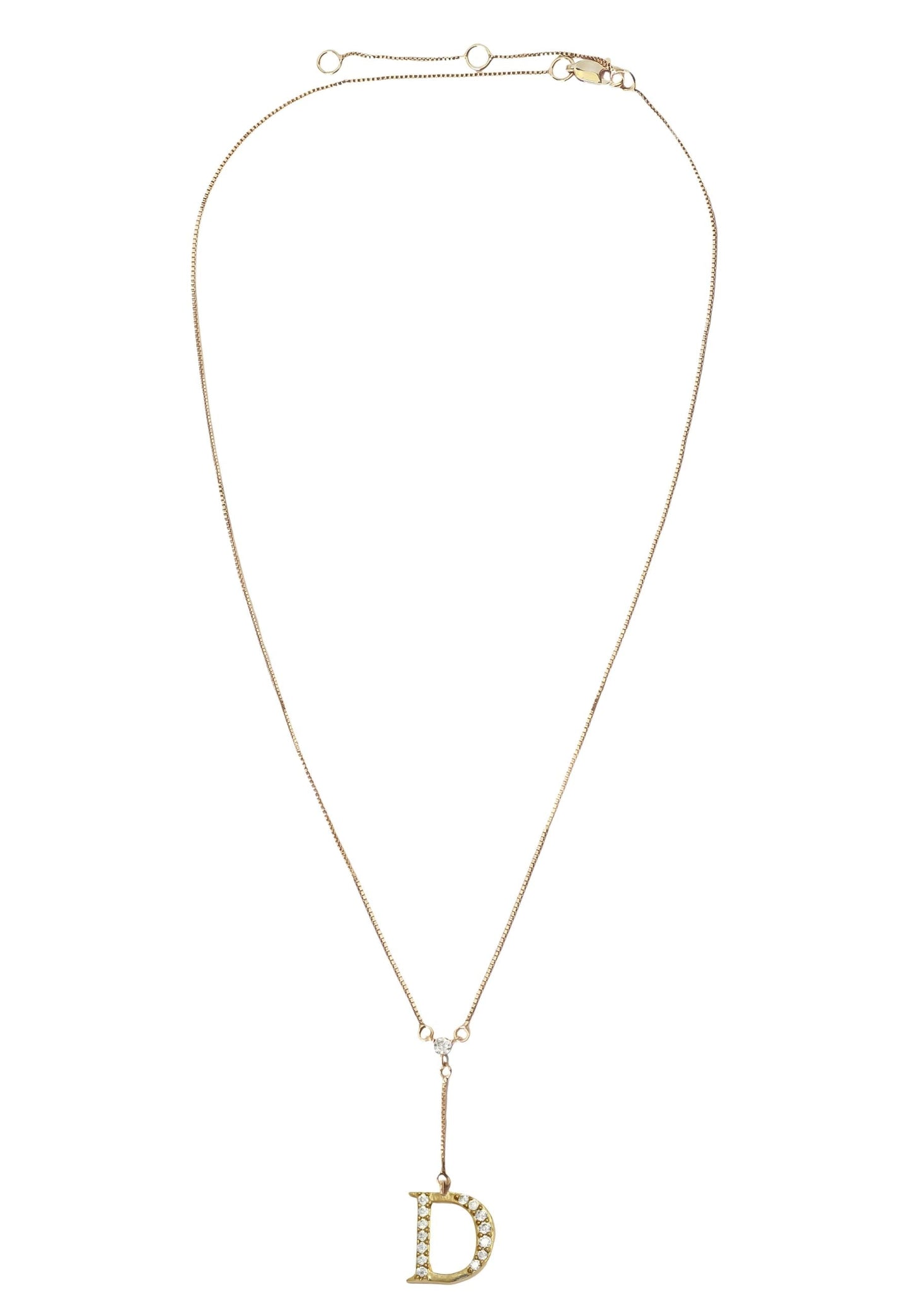 Golden Alphabet Necklaces