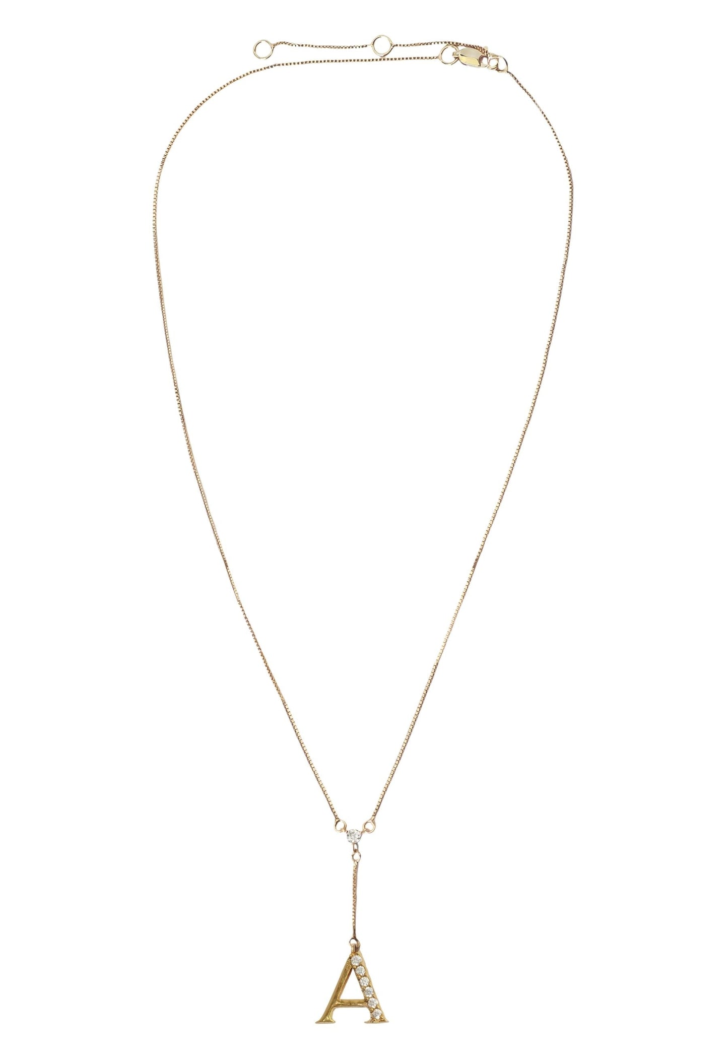 Golden Alphabet Necklaces