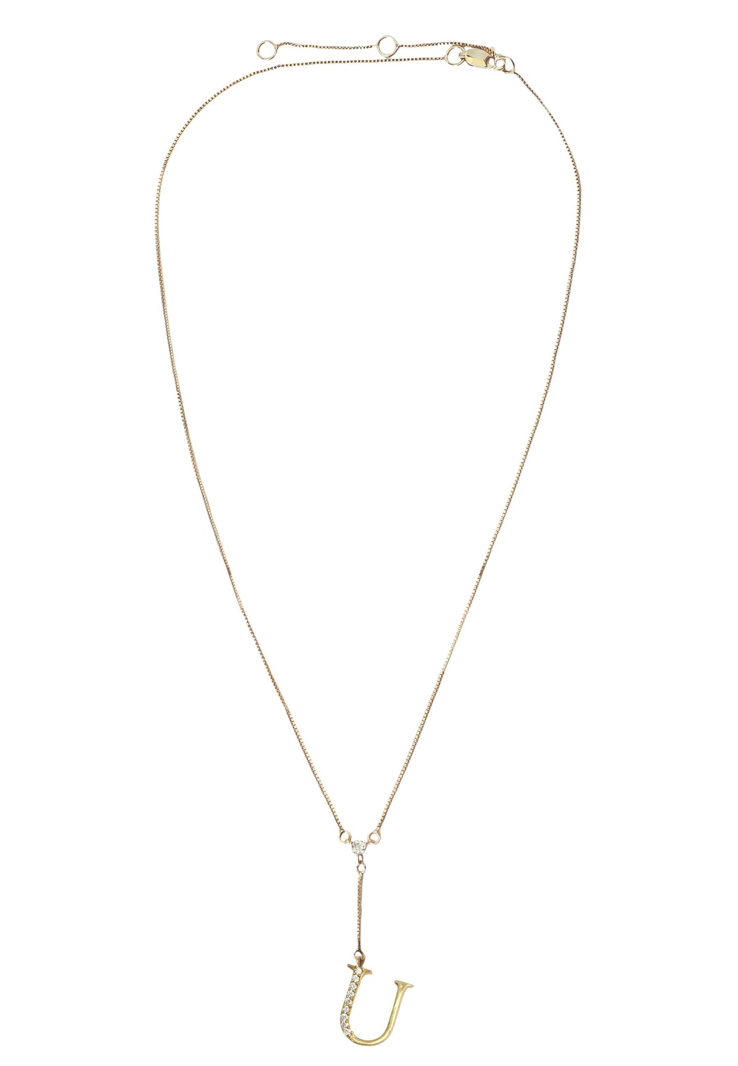 Golden Alphabet Necklaces