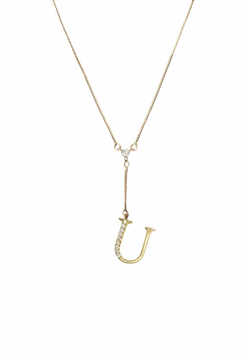 Golden Alphabet Necklaces