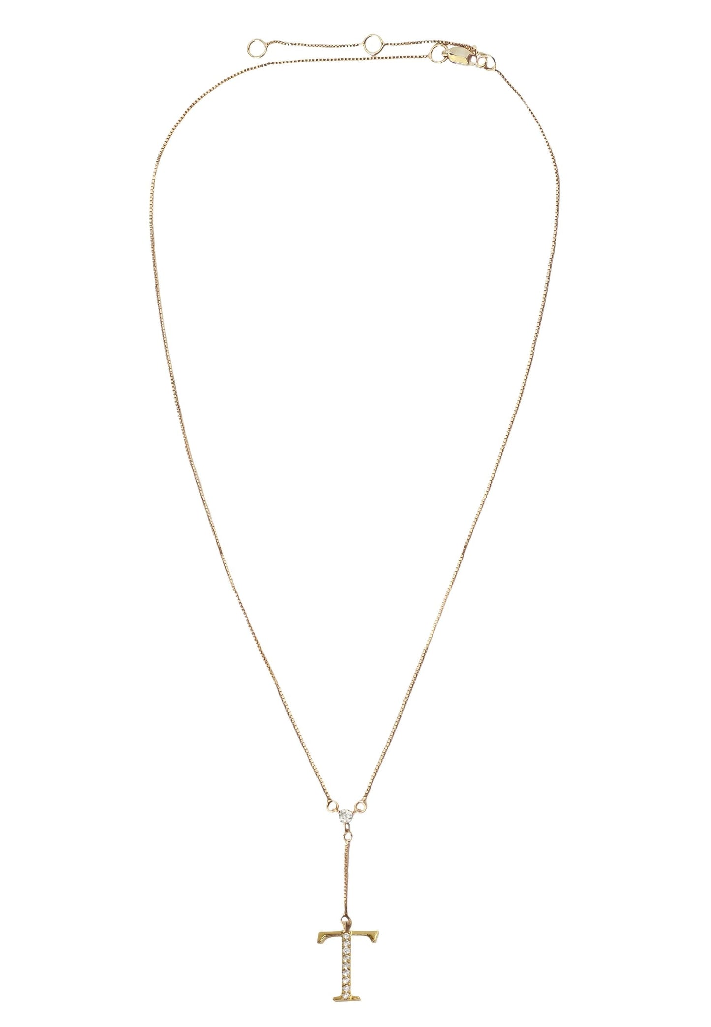 Golden Alphabet Necklaces